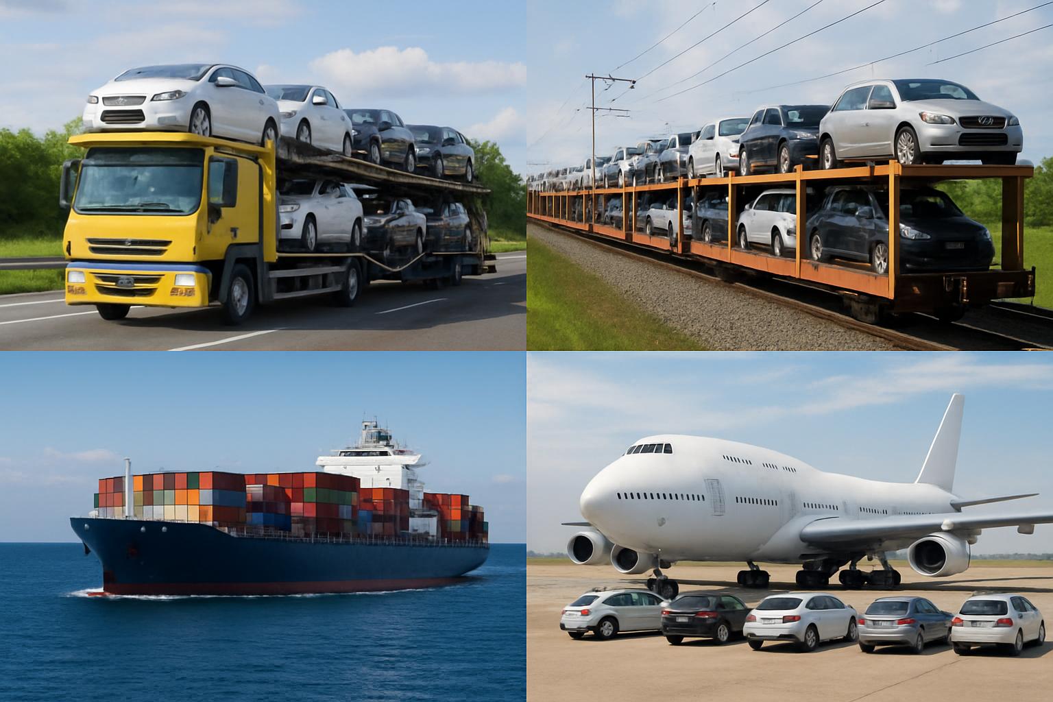 перевозка автомобильным транспортом. Сравнение с железнодорожными, морскими и авиаперевозками